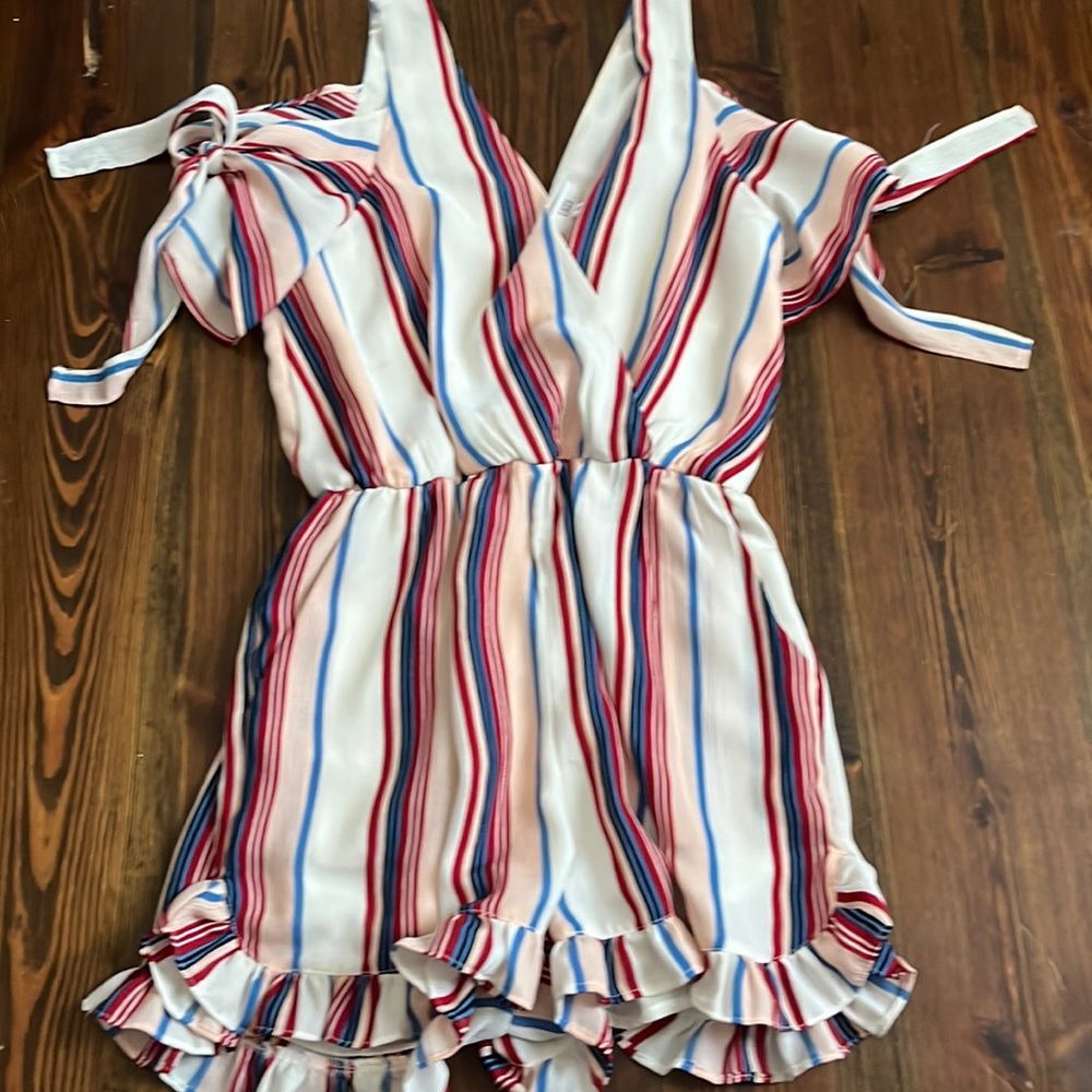 LUCCA STRIPED ROMPER - Picture 3 of 5